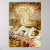 Poster Nuit avant Noël Enfants au lit (Devant)