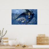 Poster Nuit avec son Train des Etoiles (Ange avec Cherubs (Cuisine)