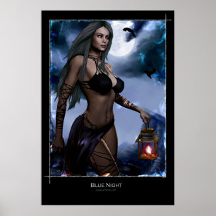 Poster Nuit bleue