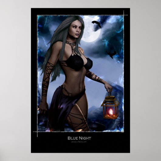 Poster Nuit bleue (Devant)