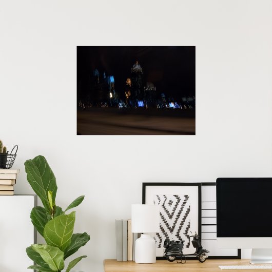 Poster Nuit bleue (Bureau à domicile)