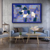 Poster Nuit Bleue par Paul Klee, Abstraite