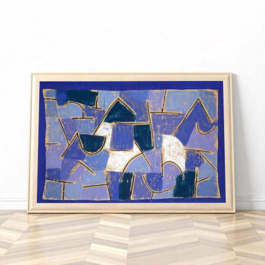 Poster Nuit Bleue par Paul Klee, Abstraite