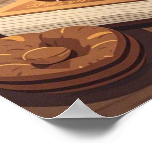 Poster Nuit Bohème Cosy - Célébrez les nuits cosy (Coin)