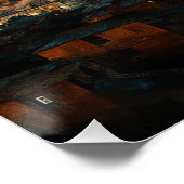 Poster Nuit Catalan Starry | Gaudí rencontre Van Gogh (Coin)