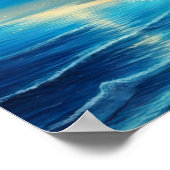 Poster Nuit céleste sur une plage tropicale (Coin)