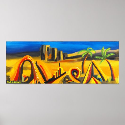 Poster Nuit dans le désert (Devant)