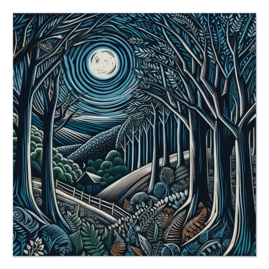 Poster Nuit dans les bois (Devant)