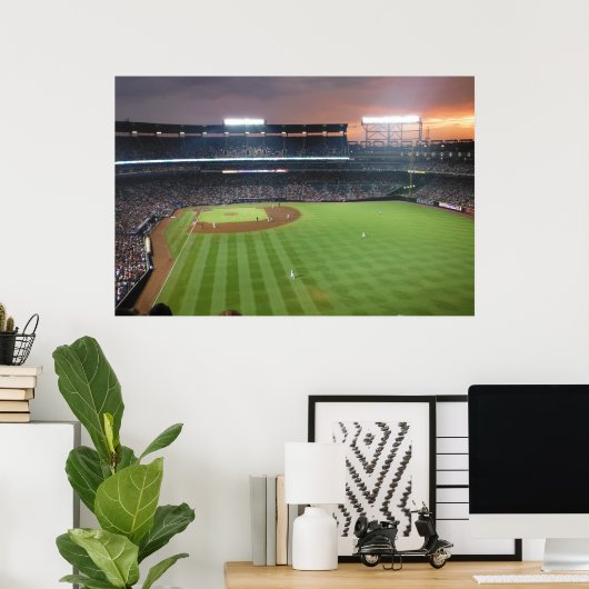 Poster Nuit de baseball (Bureau à domicile)