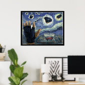 Poster Nuit de combat MIXED MARTIAL ART étoilée (Bureau à domicile)