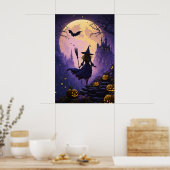 Poster Nuit de fête d'Halloween v2 (Cuisine)