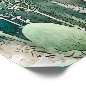 Poster Nuit de la forêt de Moth Rose (Coin)