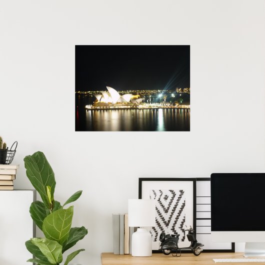 Poster nuit de l'opéra (Bureau à domicile)