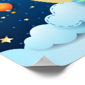 Poster Nuit de musique et grande lune (Coin)