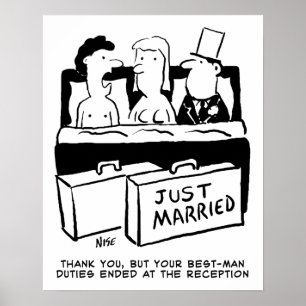 Poster Nuit de noces pour la mariée et le marié