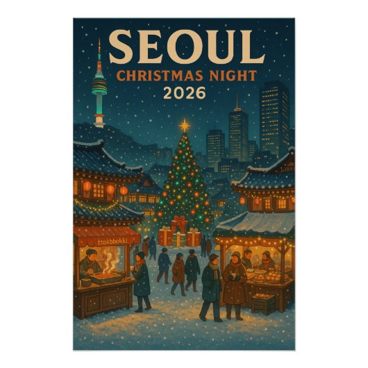 Poster Nuit de Noël à Séoul 2026 (Devant)