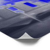 Poster Nuit de Noël bleue (Coin)