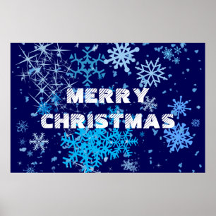 Poster Nuit de Noël neige