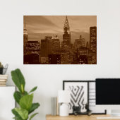 Poster Nuit de Sepia New York (Bureau à domicile)