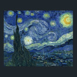 Poster Nuit de Vincent van Gogh Starry<br><div class="desc">Vincent van Gogh un peu modifié</div>