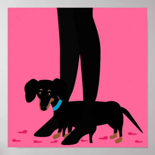 Poster Nuit des filles - Dachshund (Devant)