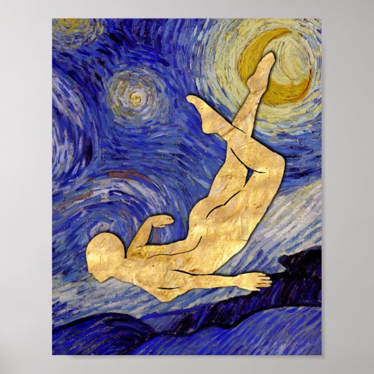 Poster Nuit d'étoile Vincent Van Gogh (Devant)