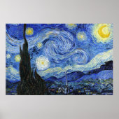 Poster Nuit d'étoile Vincent Van Gogh (Devant)