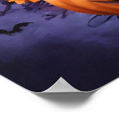 Poster Nuit d'Halloween enchantée (Coin)