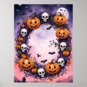 Poster Nuit d'Halloween enchantée (Devant)