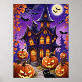 Poster Nuit d'Halloween enchantée (Devant)