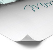 Poster Nuit d'hiver avec étoile de Bethléem (Coin)