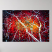 Poster Nuit d'hiver rouge (Devant)