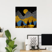 Poster Nuit dorée (Bureau à domicile)