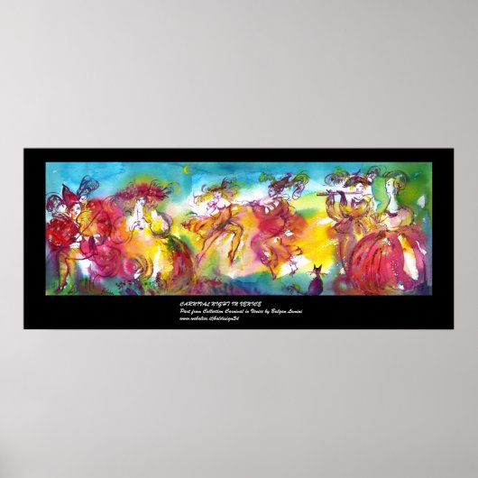 Poster NUIT DU CARNAVAL / Mascarade vénitienne,, Musique (Devant)