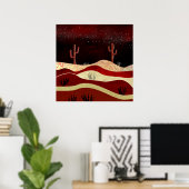 Poster Nuit du désert (Bureau à domicile)