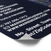 Poster Nuit Étoile Sur Le Rhône, Cours D'Art (Coin)