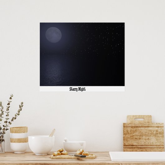 Poster Nuit étoilée (Cuisine)