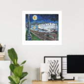 Poster Nuit étoilée (Bureau à domicile)