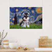 Poster Nuit étoilée - chiot Schnauzer #10 (Cuisine)
