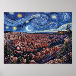 Poster Nuit étoilée de Bryce Canyon