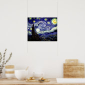 Poster Nuit étoilée de Van Gogh, 1889 (Cuisine)