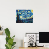 Poster Nuit étoilée de Van Gogh Classique Impressionnisme (Bureau à domicile)