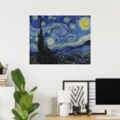 Poster Nuit étoilée par Van Gogh (Bureau à domicile)