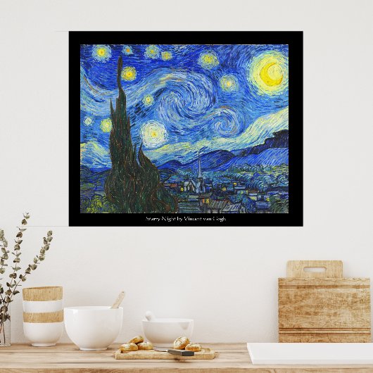 Poster Nuit étoilée par Vincent van Gogh (Cuisine)
