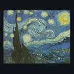 Poster Nuit étoilée par Vincent Van Gogh<br><div class="desc">Le Night de Vincent Van Gogh. 1889 Oil on Canvas. Musée d'art moderne de New York</div>