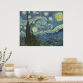 Poster Nuit étoilée par Vincent Van Gogh (Cuisine)