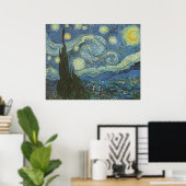 Poster Nuit étoilée par Vincent Van Gogh (Bureau à domicile)