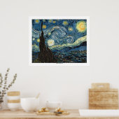 Poster Nuit étoilée par Vincent van Gogh (Cuisine)