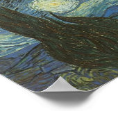 Poster Nuit étoilée par Vincent Van Gogh (Coin)