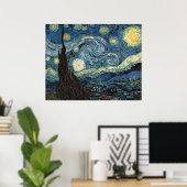 Poster Nuit étoilée par Vincent van Gogh (Bureau à domicile)